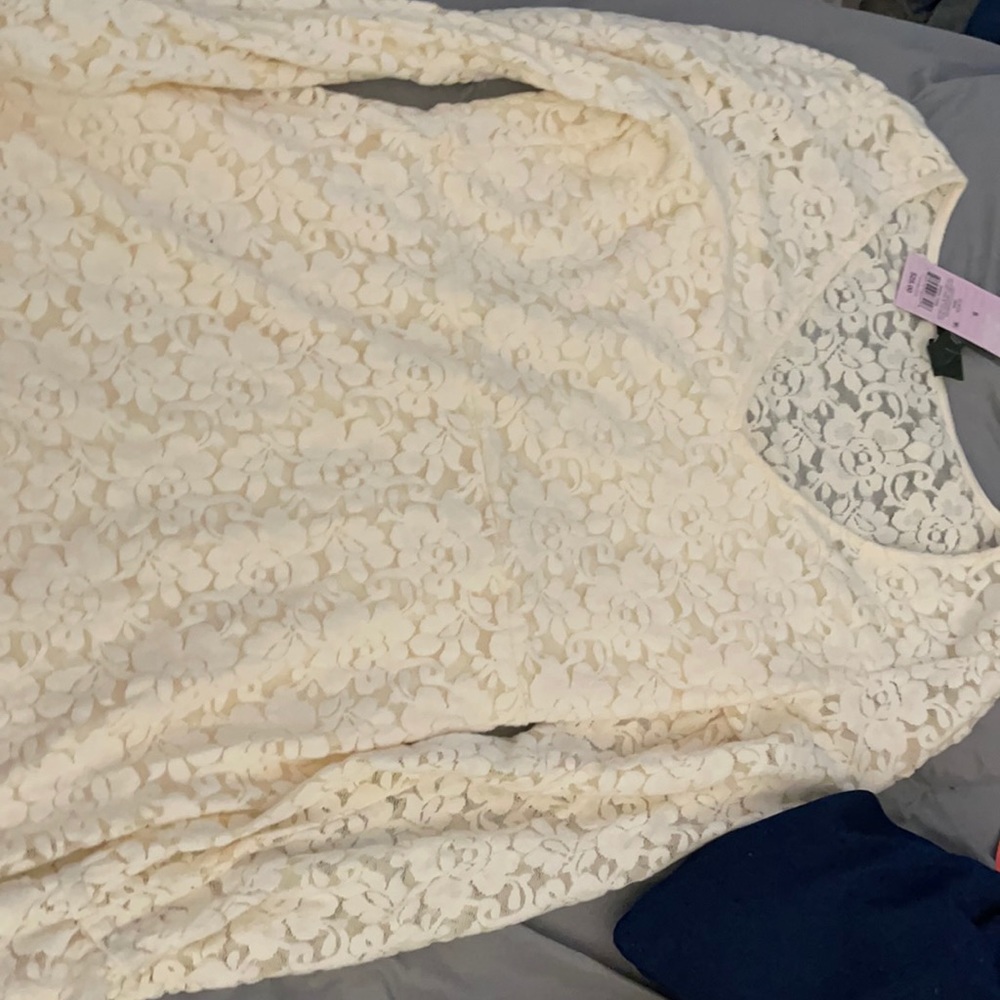 White lace dress